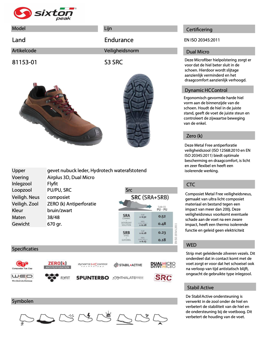 Sixton Land S3 Werkschoen Laag 81153-01 - Afbeelding 4
