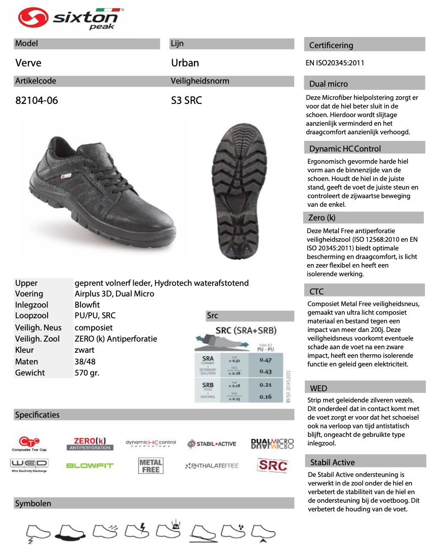 Sixton Verve S3 Werkschoen Laag 82104-06 - Afbeelding 4