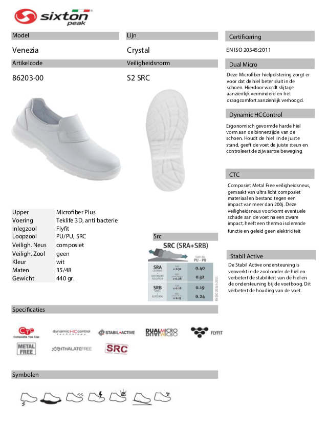 Sixton Venezia S2 Werkschoen Instap Laag 86203-00 - Afbeelding 4